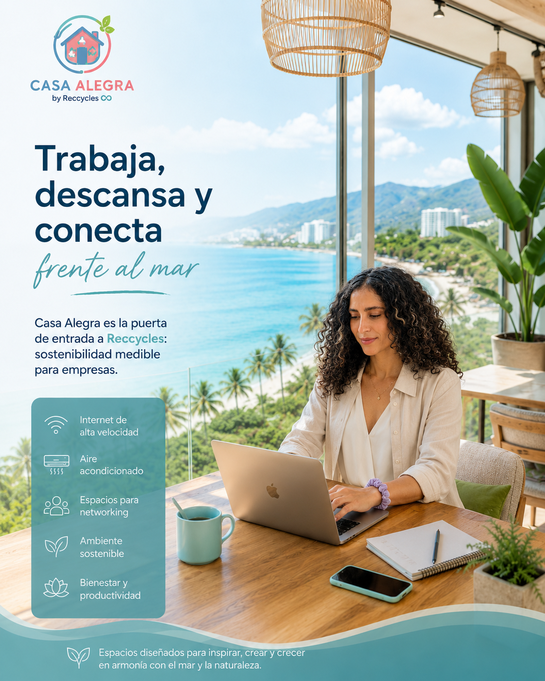 Coworking Casa Alegra para crecer, crear y conectar